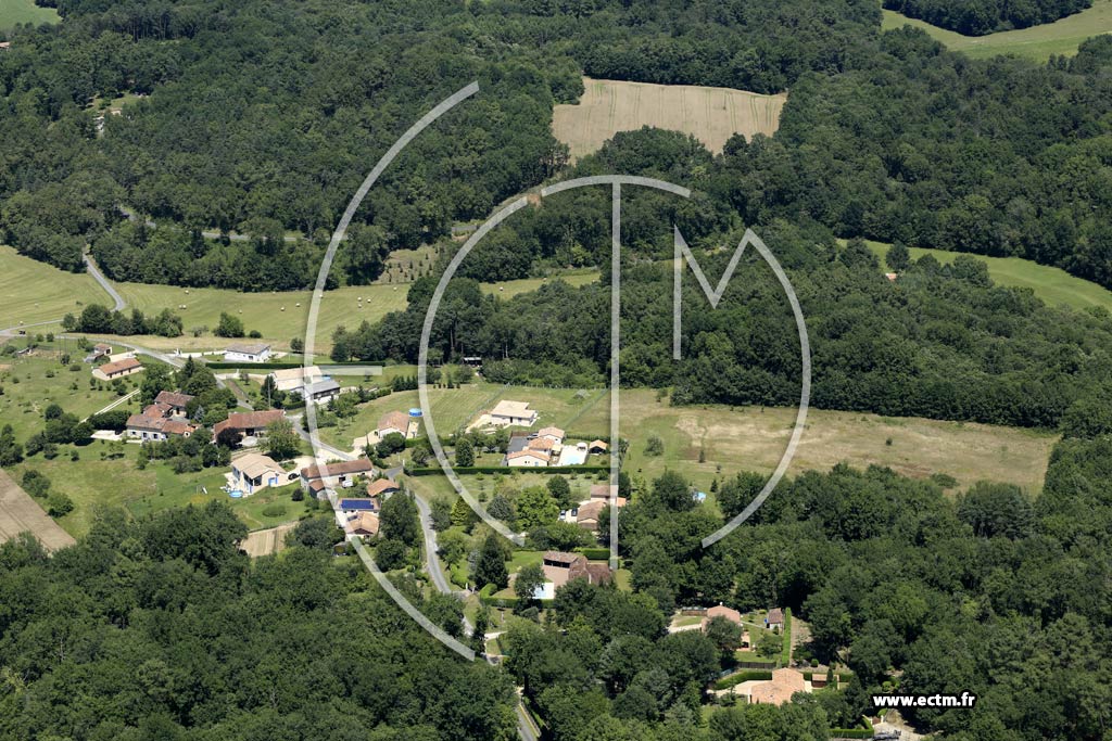 Photo arienne de Bussac (Haut Tamisier)