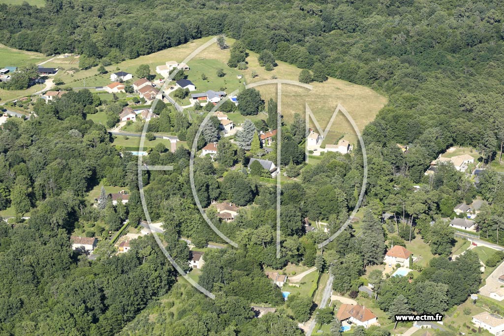 Photo arienne de Chancelade (le Puys de l'Arche)