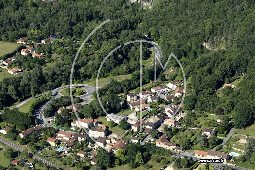Photo arienne de Chancelade (les Grzes)