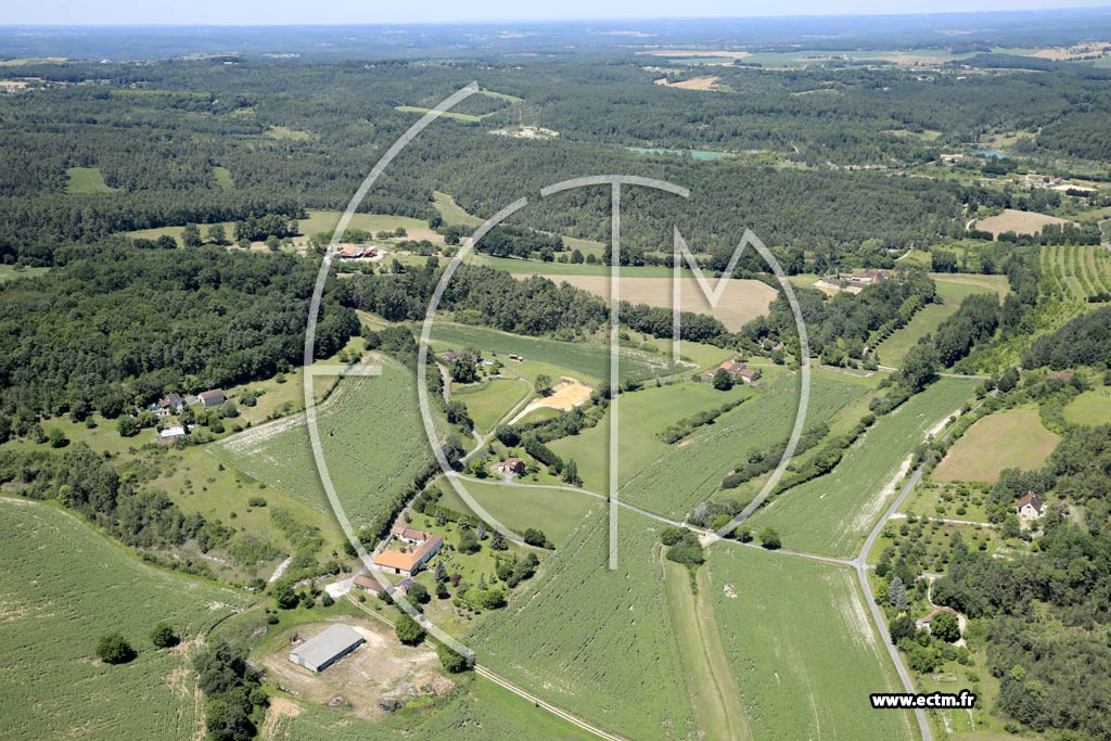 Photo arienne de Chteau-l'vque (Daille - Baccade - la Combe du Rat)