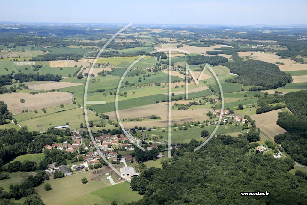 Photo arienne de Grand-Brassac (Corneguerre)