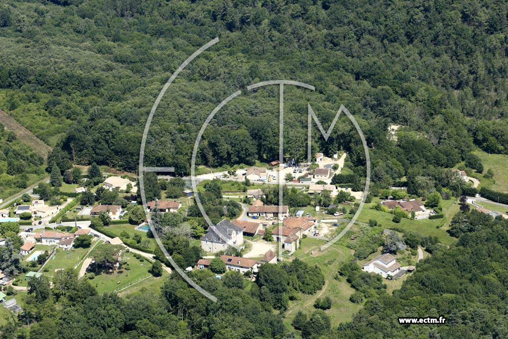 Photo arienne de La Chapelle-Gonaguet (les Brunies)