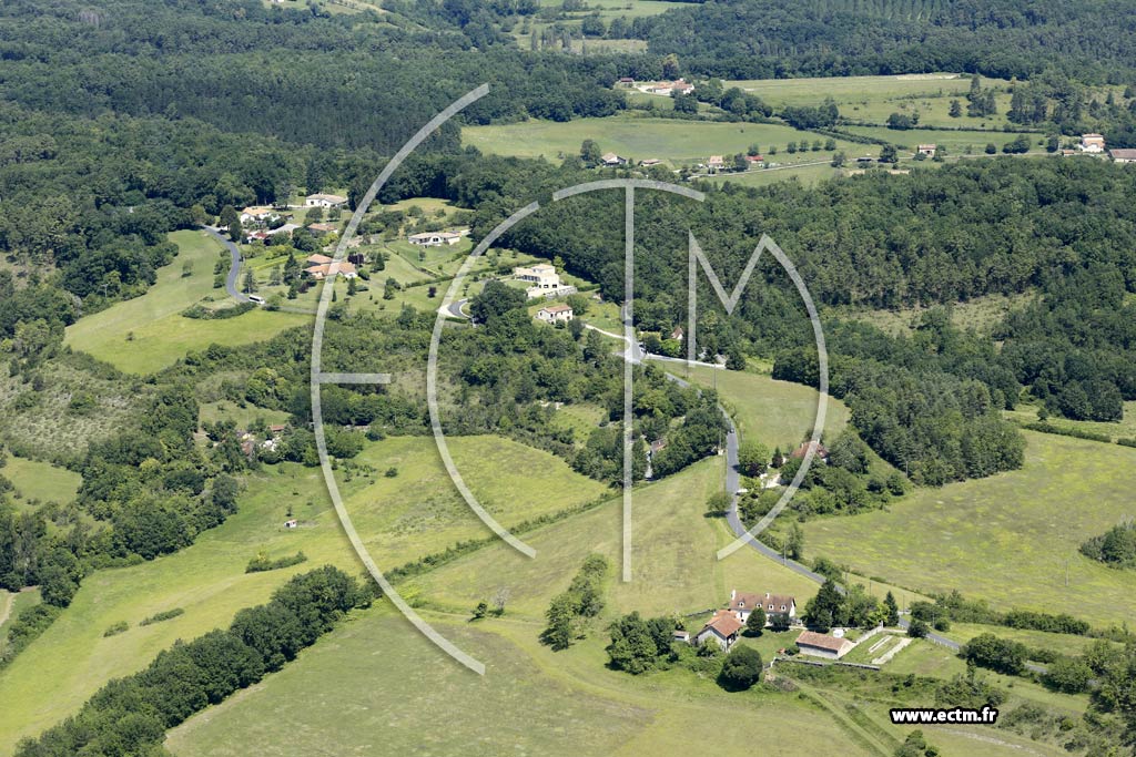 Photo arienne de Lguillac-de-l'Auche (Jalabrou - le Mas)