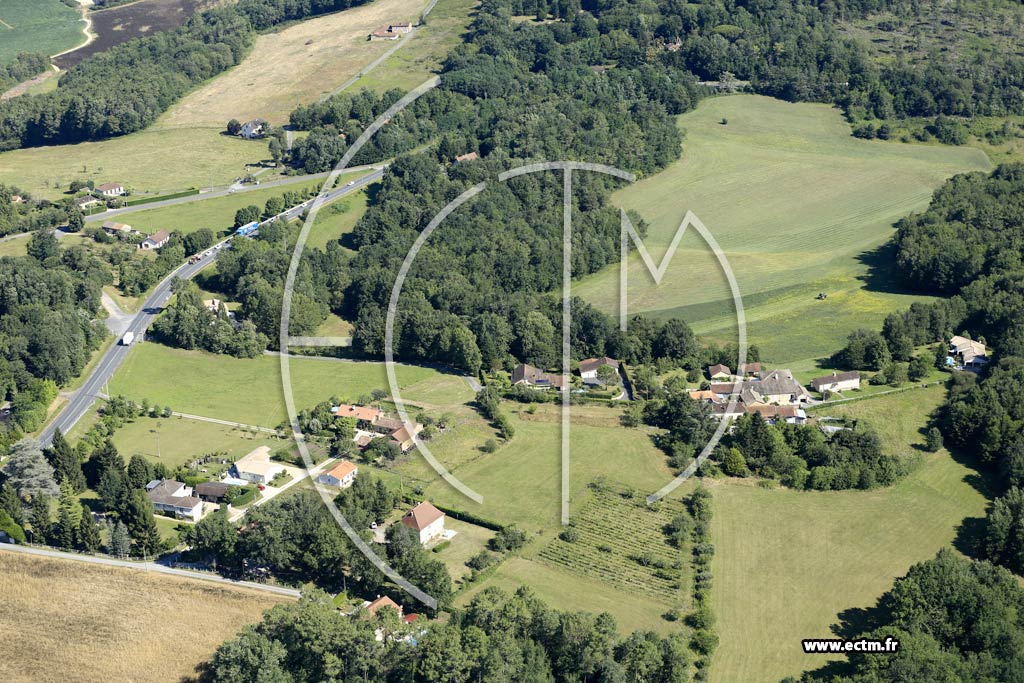 Photo arienne de Notre-Dame-de-Sanilhac (la Berthonnie - Mournat)