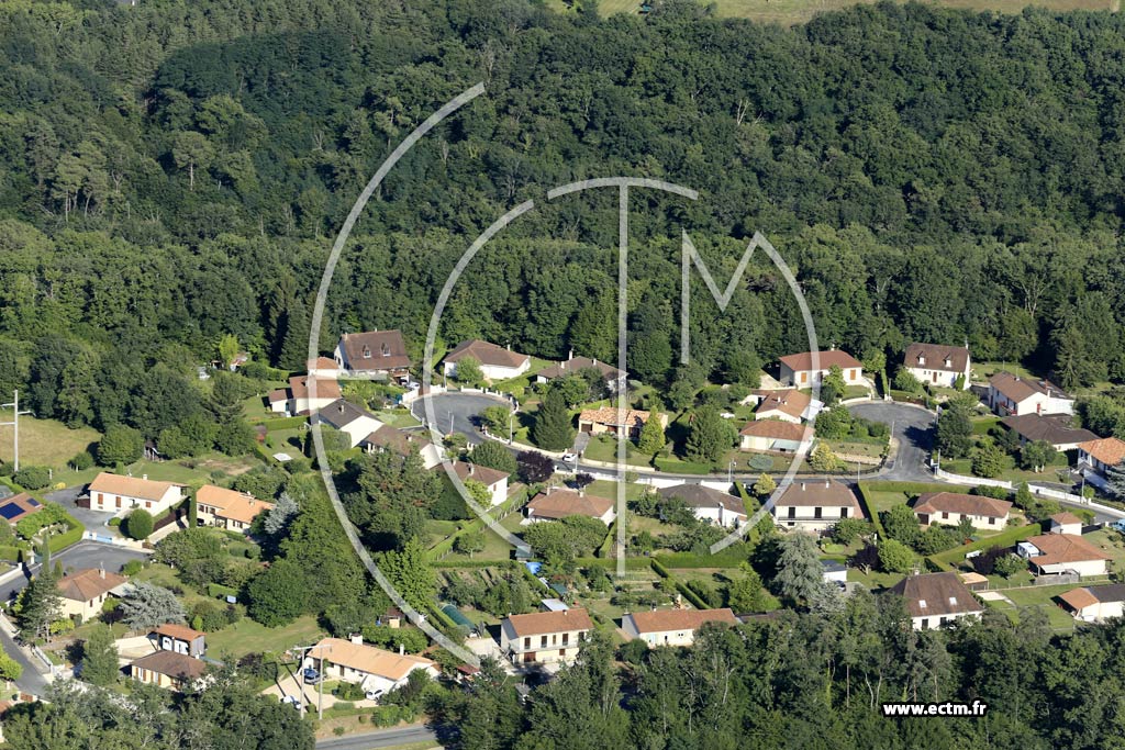 Photo arienne de Notre-Dame-de-Sanilhac (le Plateau de Prompsault)