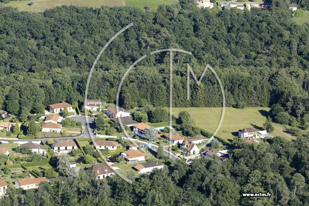 Photo arienne de Notre-Dame-de-Sanilhac (le Plateau de Prompsault)