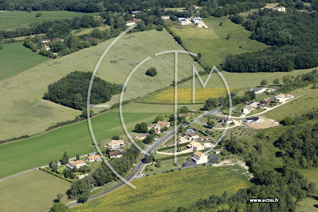 Photo arienne de Notre-Dame-de-Sanilhac (Therme Blanc)