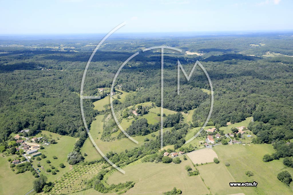 Photo arienne de Saint-Aquilin (Puymau - Borias - Ferronie)