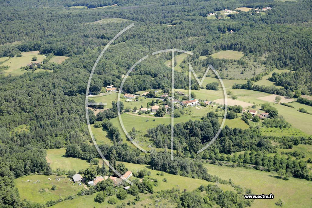 Photo arienne de Saint-Aquilin (Puymau - Borias)