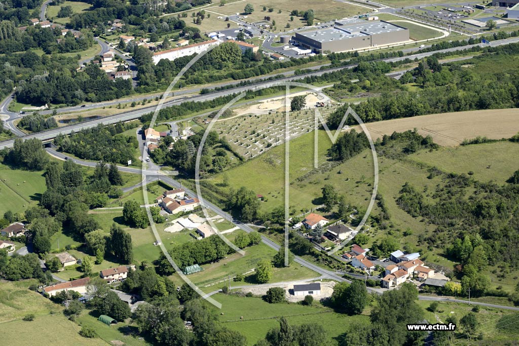 Photo arienne de Saint-Astier (la Mouline)