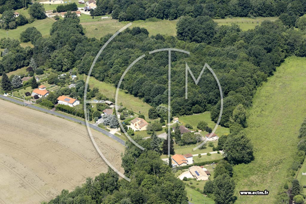 Photo arienne de Saint-Astier (le Sausier)