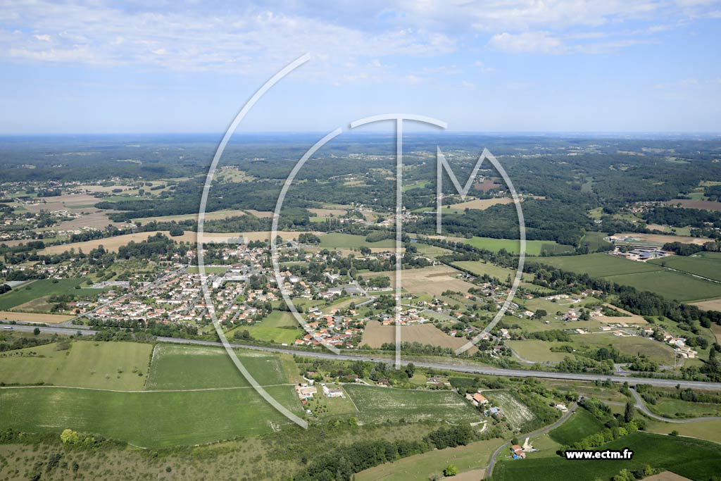 Photo arienne de Saint-Lon-sur-l'Isle