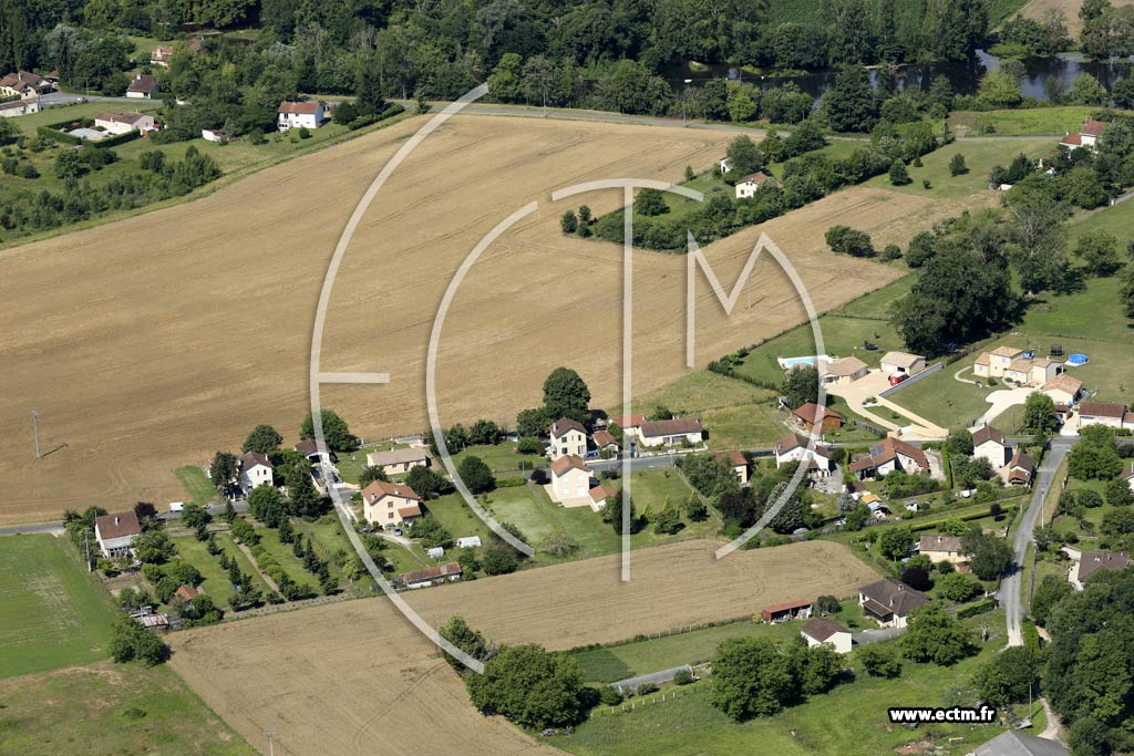 Photo arienne de Saint-Lon-sur-l'Isle