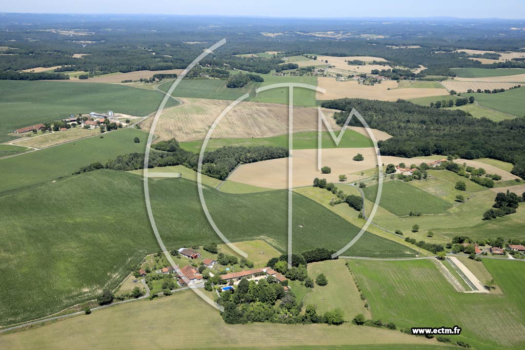 Photo arienne de Sencenac-Puy-de-Fourches (le Teyrat)