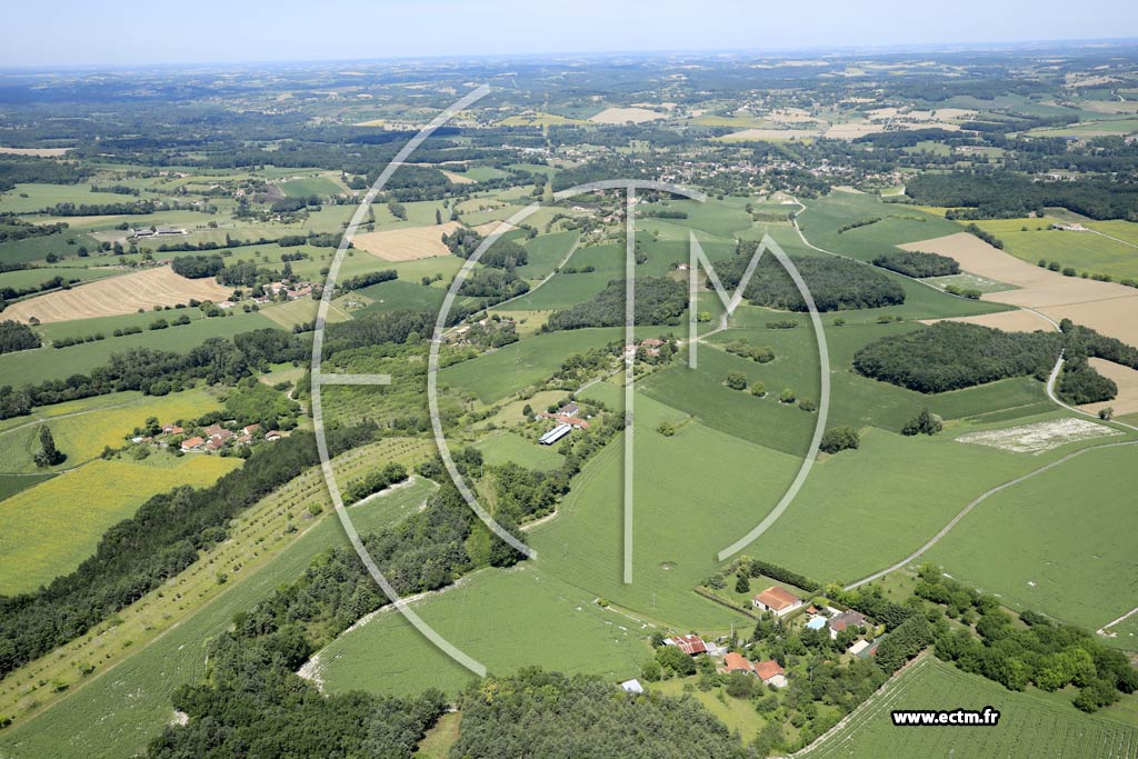 Photo arienne de Tocane-Saint-Apre (la Ponchetie - Tourate - la Cte)