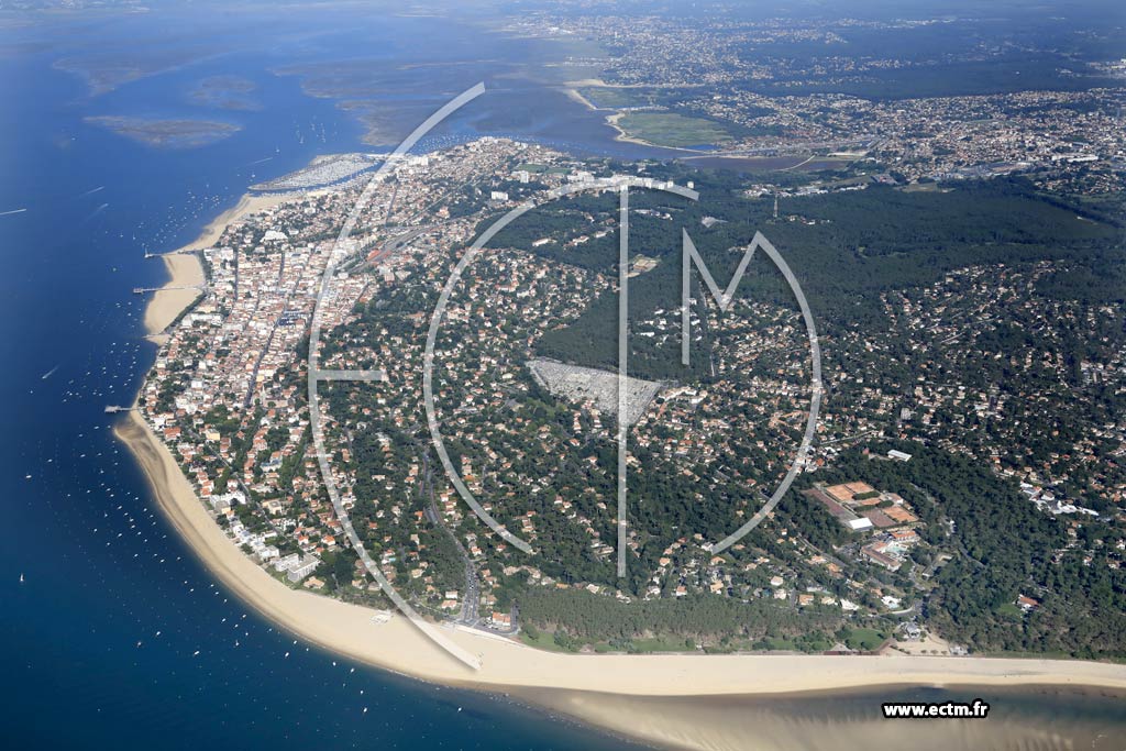 Photo arienne de Arcachon