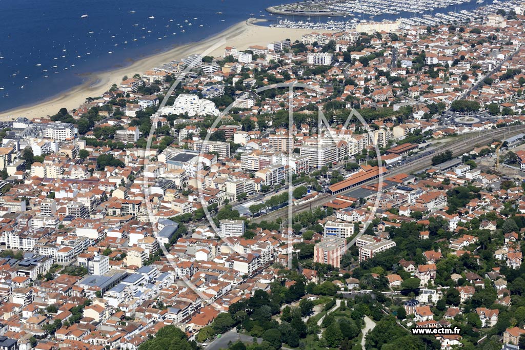 Photo arienne de Arcachon (Centre)