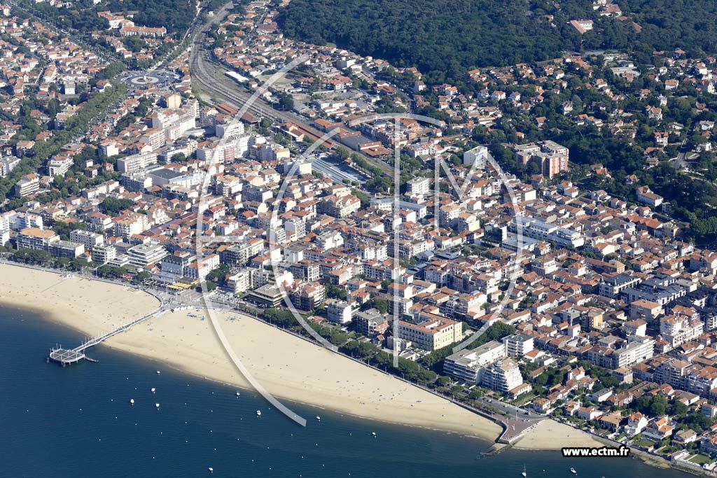 Photo arienne de Arcachon (Centre)