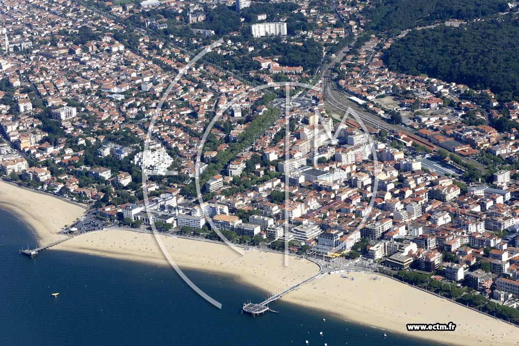 Photo arienne de Arcachon (Centre)