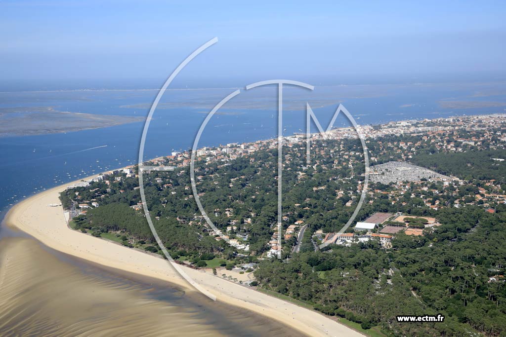 Photo arienne de Arcachon (Parc Pereire)