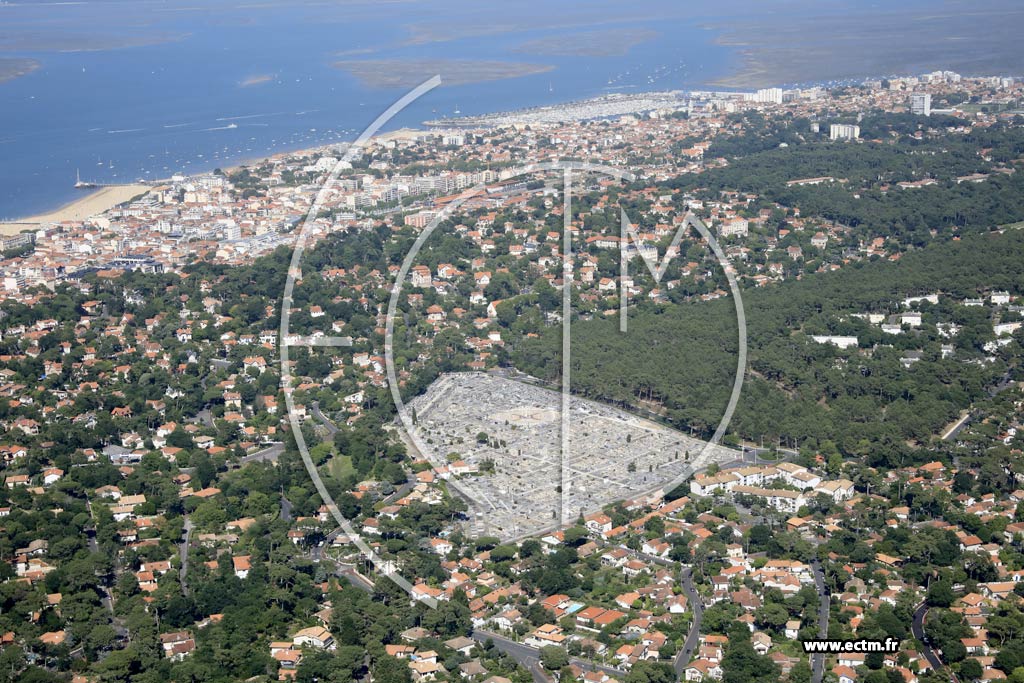 Photo arienne de Arcachon (Source des Abatilles - Parc Pereire)