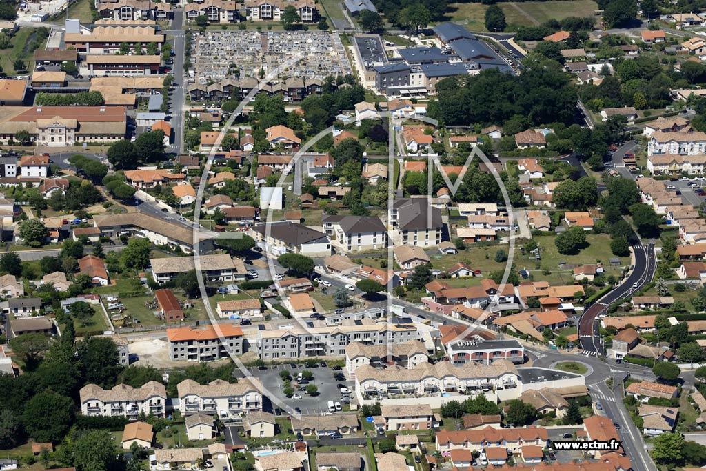 Photo arienne de Le Teich (Est)