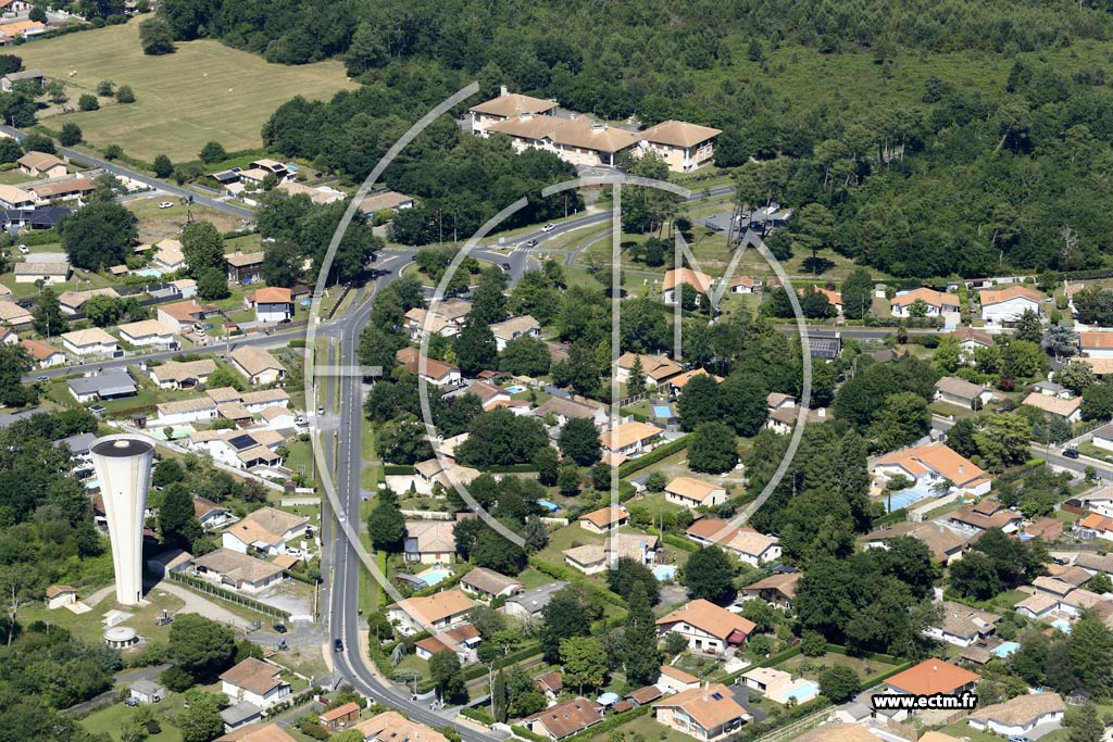Photo arienne de Le Teich (le Burgat)