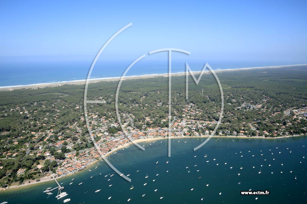 Photo arienne de Lge-Cap-Ferret (le Canon)
