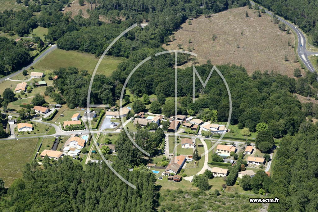 Photo arienne de Mios (le Petti Caudos)