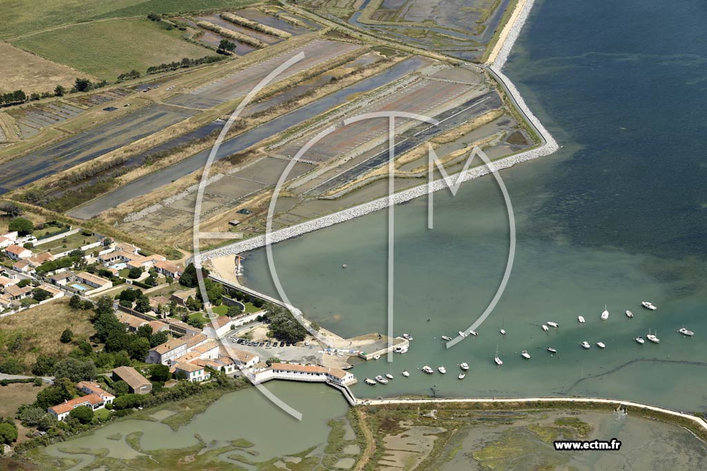 Photo arienne de Loix (le Port)