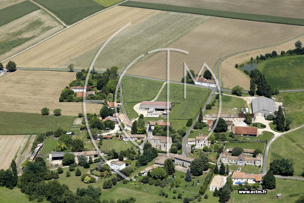 Photo arienne de Baignes-Sainte-Radegonde (Sainte-Radegonde)