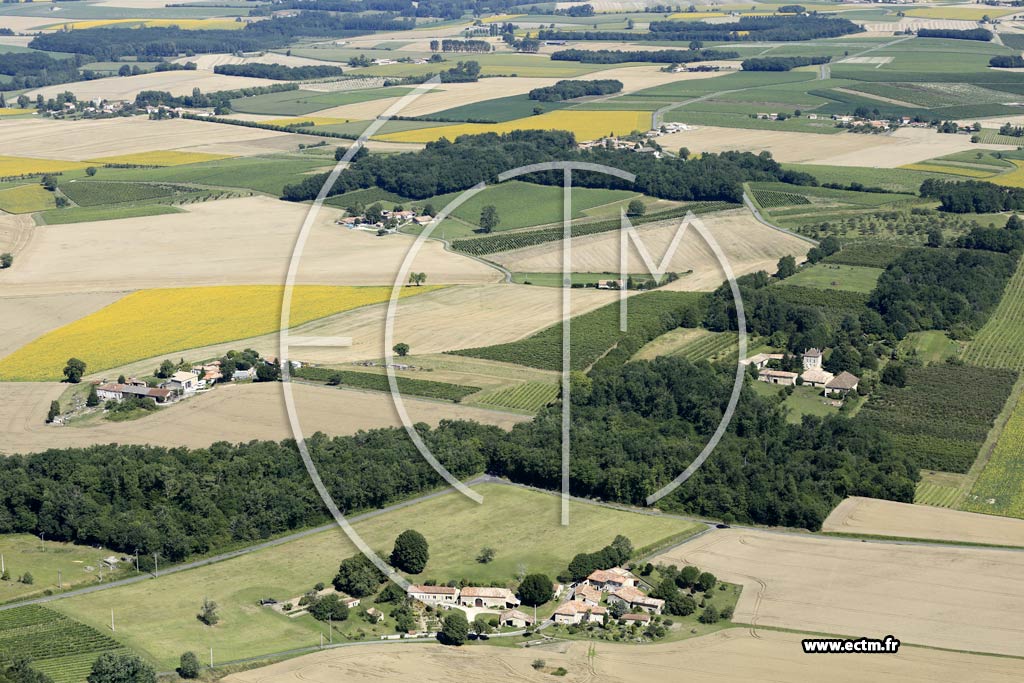 Photo arienne de Bessac (Chez Burbaud - Romfort)