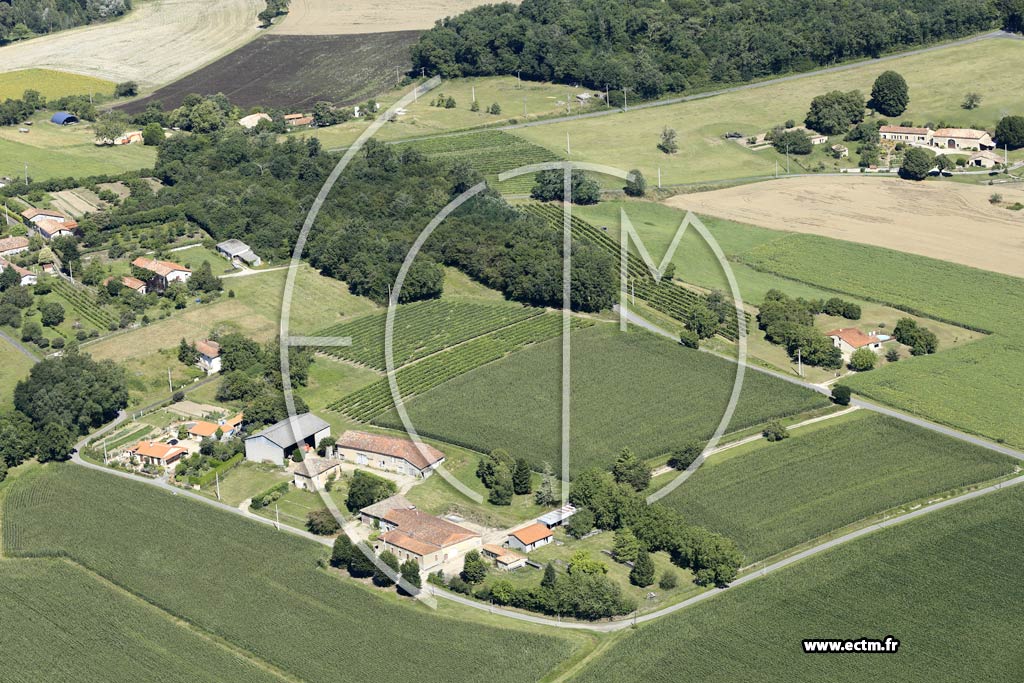 Photo arienne de Bessac (Chez Poirier - Chez Bouffard - les Voutes)