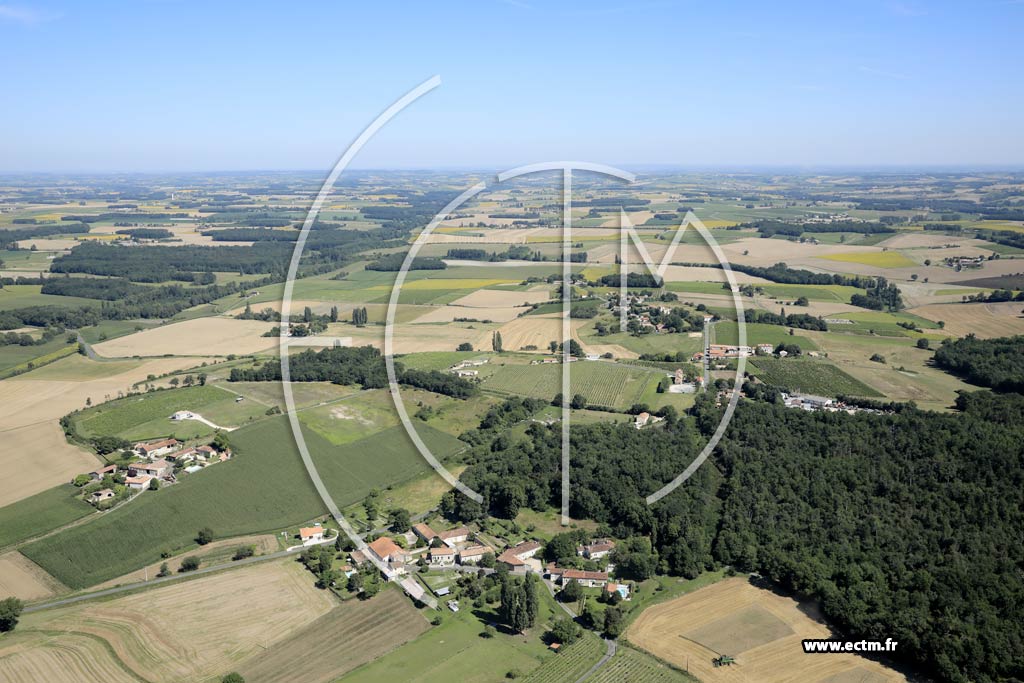 Photo arienne de Brie-Sous-Barbezieux