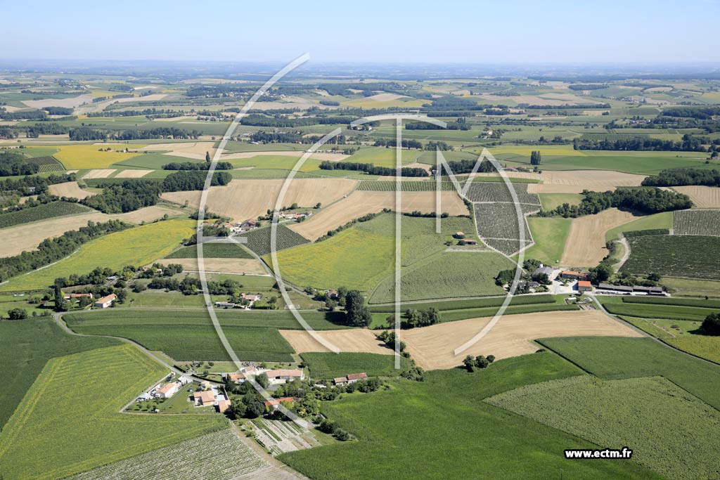 Photo arienne de Preuil (Brousse - Font Marzelle - la Gabelle)