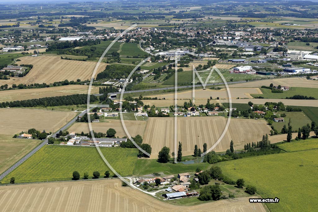 Photo arienne de Reignac (Moquechien - le Vivier - le Champ de la Ville)