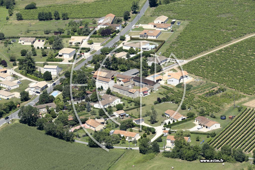 Photo arienne de Chteauneuf-sur-Charente (Chez Ptillon)