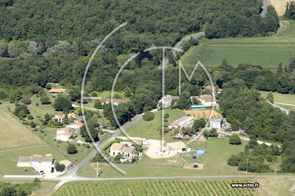 Photo arienne de Chteauneuf-sur-Charente (le Pontreau)