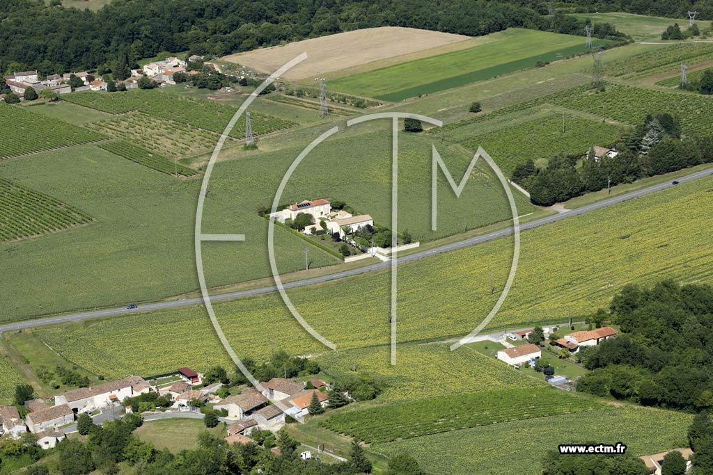 Photo arienne de Chteauneuf-sur-Charente (les Brlis)