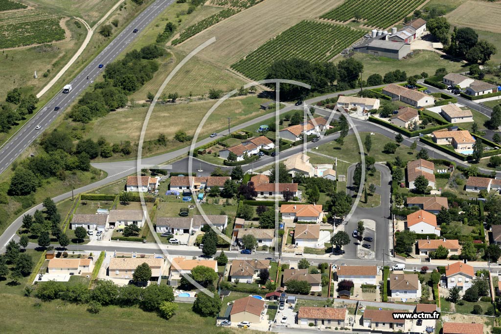 Photo arienne de Hiersac