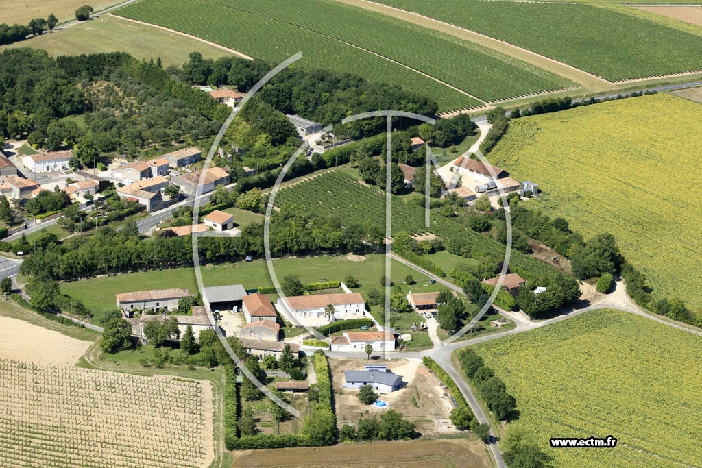 Photo arienne de Gourville (le Breuil)