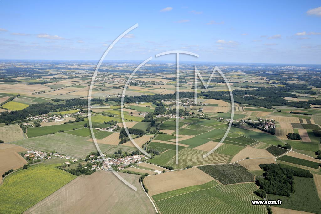 Photo arienne de Saint-Amant-de-Noure (la Chevalerie - la Chize - la Vigerie)