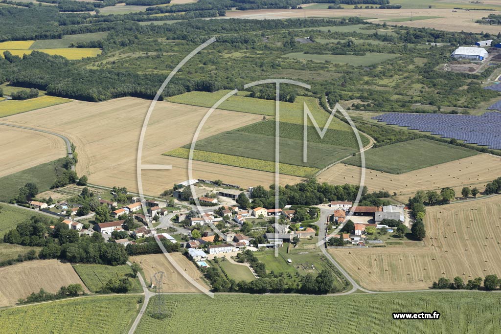 Photo arienne de Fontenet (la Combe)