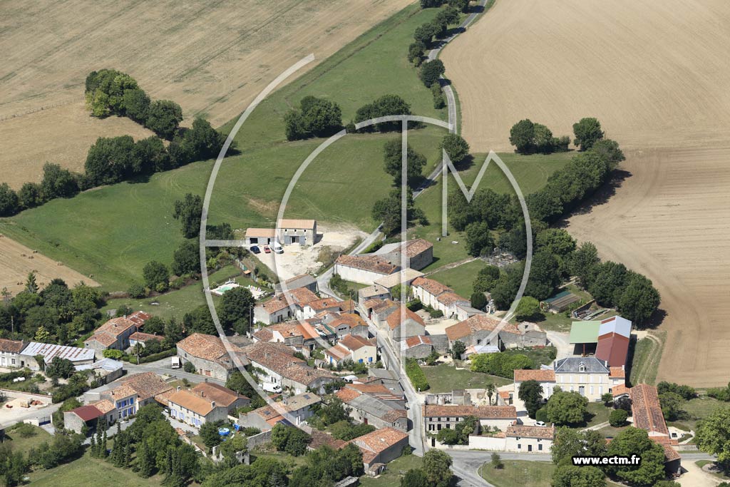 Photo arienne de Landes (Lussaud)