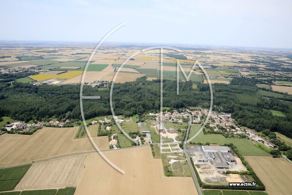 Photo arienne de Nuaill-sur-Boutonne