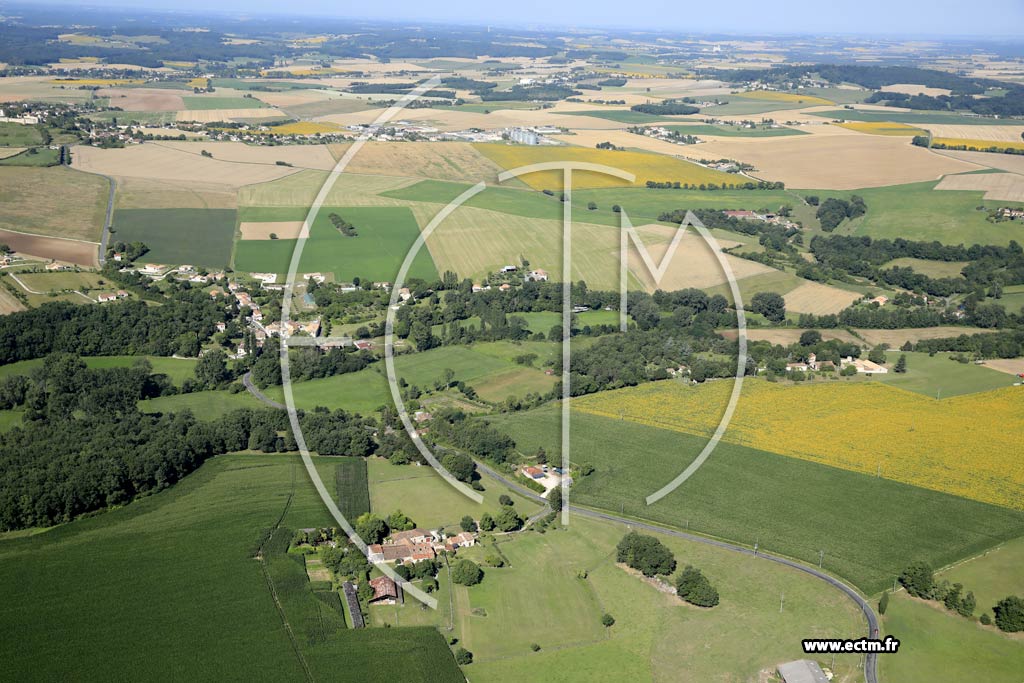 Photo arienne de Gardes-le-Pontaroux (l'Aubertie)