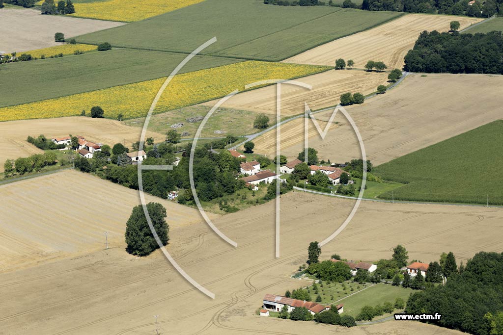 Photo arienne de Nanteuil-Auriac-de-Bourzac