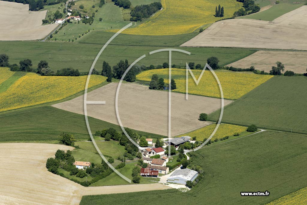Photo arienne de Nanteuil-Auriac-de-Bourzac