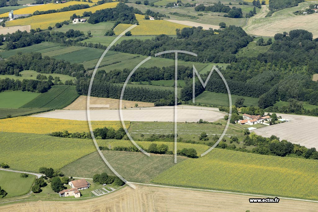 Photo arienne de Nanteuil-Auriac-de-Bourzac