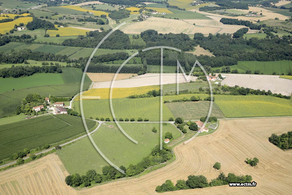 Photo arienne de Nanteuil-Auriac-de-Bourzac